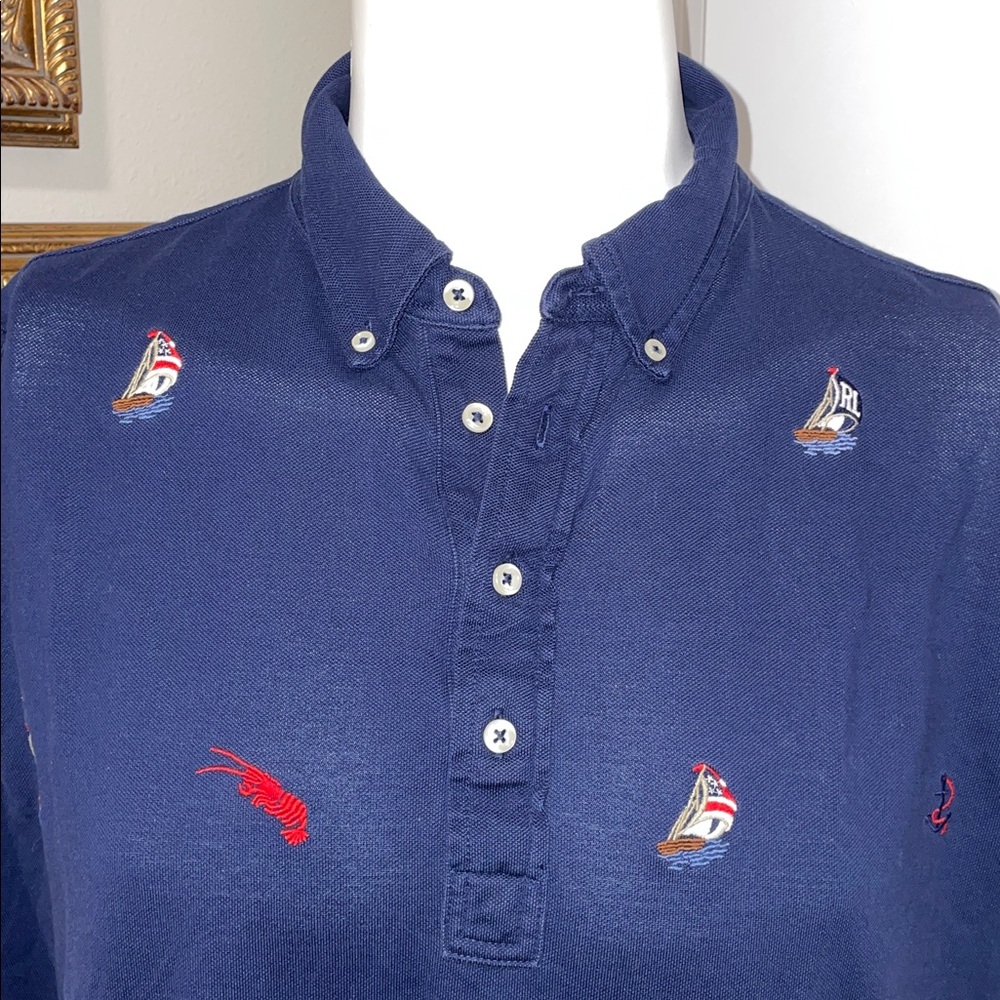 Ralph Lauren Navy Blue Men's Polo Shirt - Picture 2 of 8